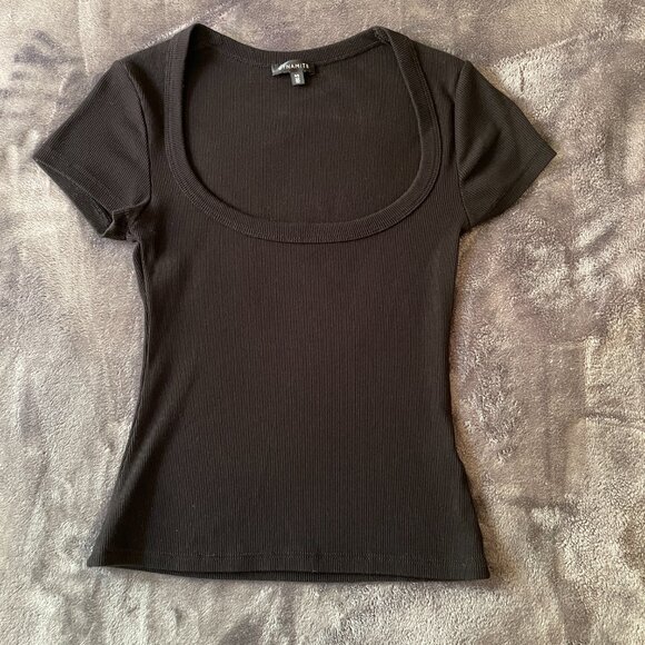 Dynamite Scoopneck Ribbed Tee (x2) White and Black size Small - Picture 5 of 7